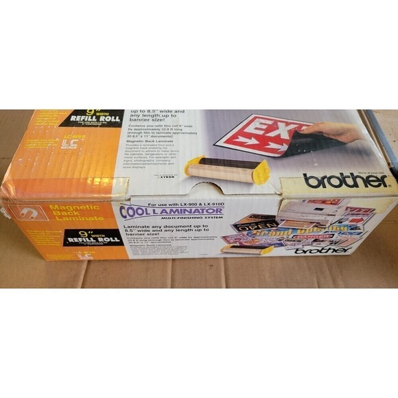 NEW BROTHER VINTAGE MAGNETIC BACK LAMINATE 9" REFILL ROLL FOR LC-M9 - Picture 6 of 10
